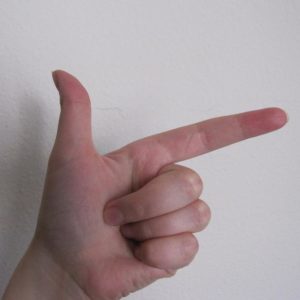 Chinese hand signal for eight