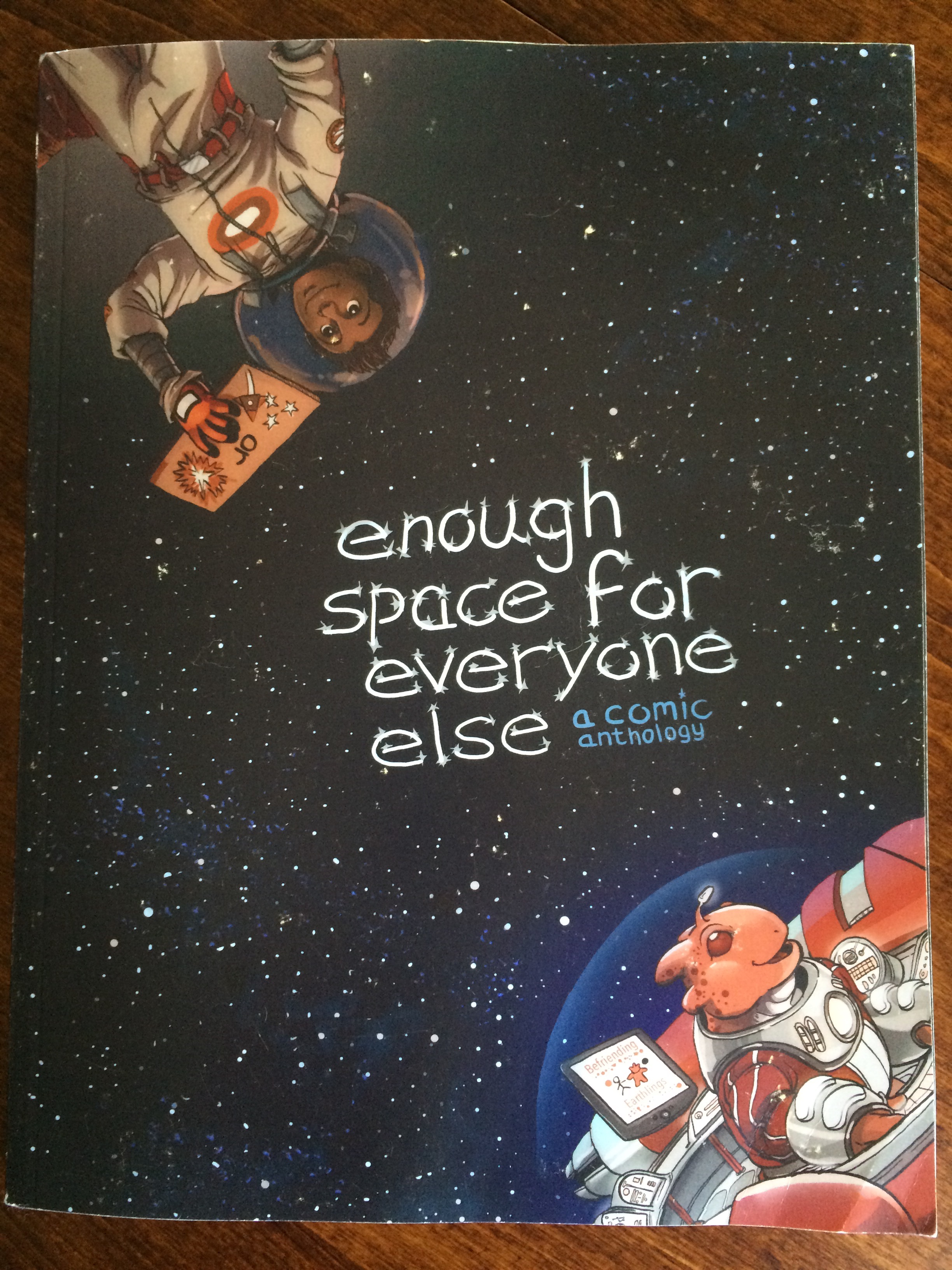 The cover of the science fiction anthology Enough Space for Everyone Else